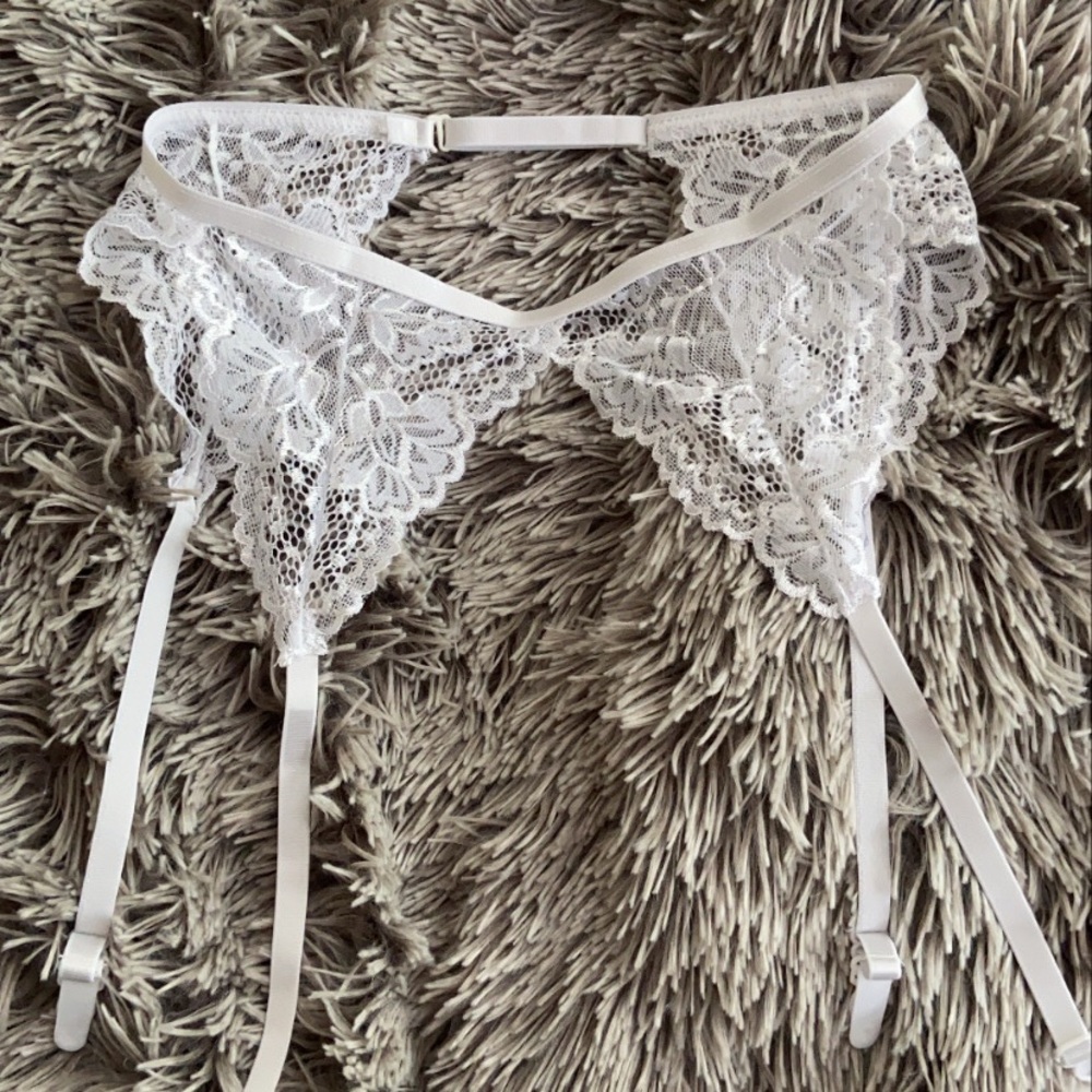 white garter belt